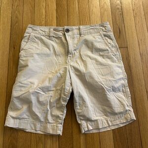 Urban Pipeline Tan Flat Front Mens Light Khaki Shorts